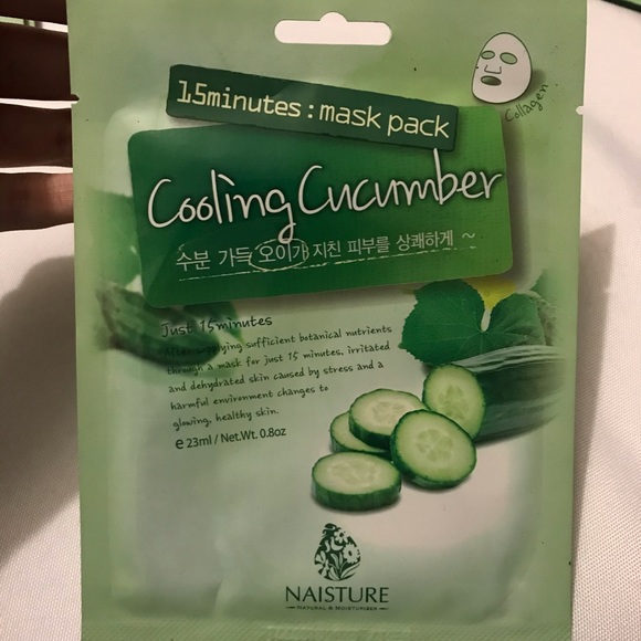 2 Pack Naisture Cooling Cucumber Sheet Mask - Picture 1 of 2